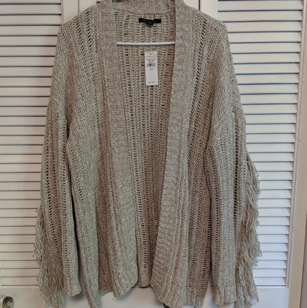Nwt American Eagle sweater with tassel detail